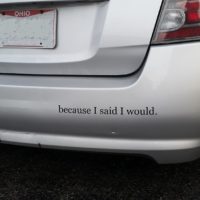 One Line Logo Sticker