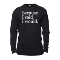 Black Long Sleeve T-Shirt Unisex - Royal Apparel