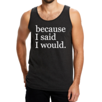 Unisex Tri-Black Tank Top