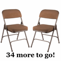 Donate: Upholstered Folding Chairs